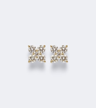 Bloom 18kt gold earrings with diamonds | Bucherer Fine Jewellery