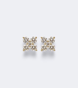 Bloom 18kt gold earrings with diamonds | Bucherer Fine Jewellery