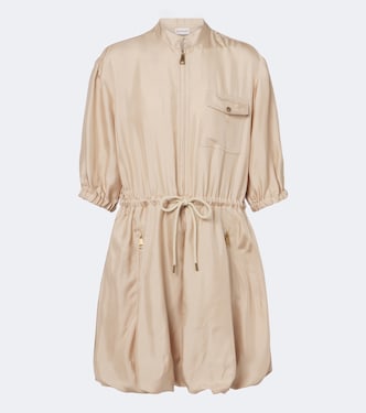 Silk zip-up minidress | Moncler