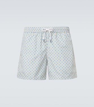 Madeira printed swim trunks | Fedeli