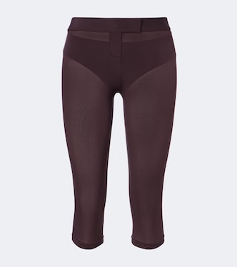 Pantalones rectos de terciopelo plisados | Magda Butrym