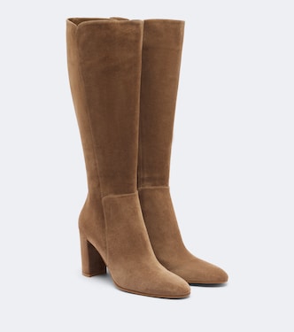 Suede knee-high boots | Gianvito Rossi