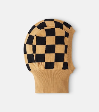 Balaclava de punto de algodón a cuadros | Mini Rodini