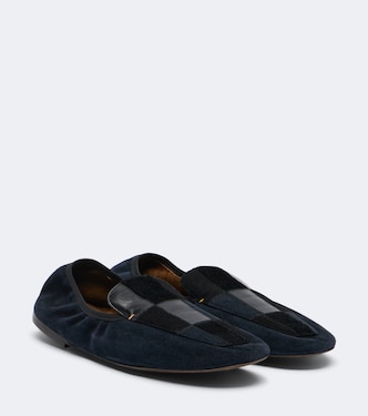 Slip-ons Zoe aus Veloursleder und Leder | Khaite