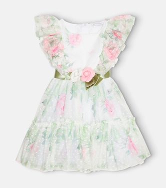 Robe en tulle à fleurs | Monnalisa