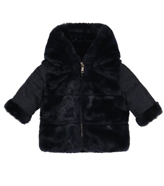 Baby reversible padded faux fur jacket | Tartine et Chocolat