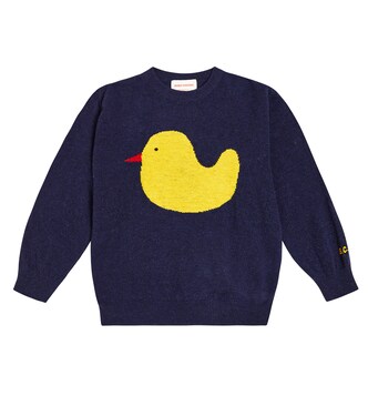 Intarsia wool-blend sweater | Bobo Choses