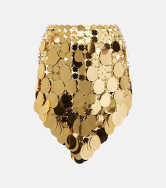 Golden Sparkle Assembly sequined miniskirt | Rabanne