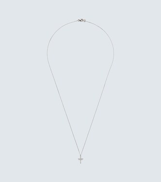 Halskette aus 14kt Weißgold mit Diamanten | Mateo