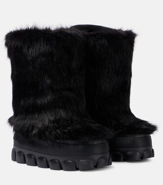 Fun faux fur snow boots | Goldbergh
