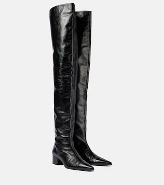 Andee leather over-the-knee boots | Khaite