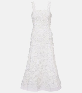 Guipure lace midi dress | Carolina Herrera