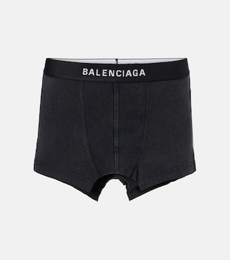 Logo cotton-blend jersey miniskirt | Balenciaga
