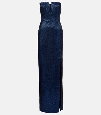 Embellished strapless crêpe gown | Roland Mouret