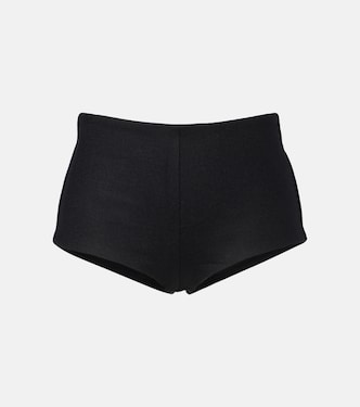 Mid-rise wool shorts | Entire Studios