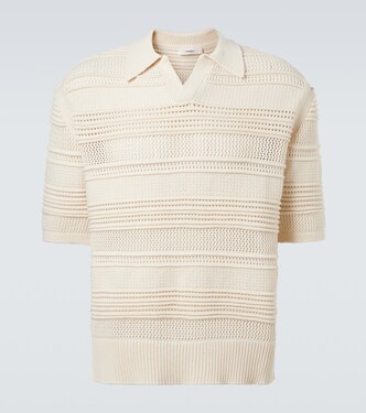 Polo in crochet di misto cotone | Commas