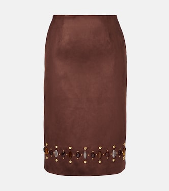 Embellished pencil skirt | Xu Zhi