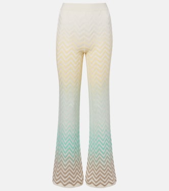 Zigzag cotton-blend flared pants | Missoni