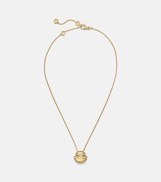 Bvlgari Cabochon 18kt gold pendant necklace with diamonds | Bvlgari