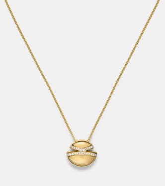 Halskette Bvlgari Cabochon aus 18kt Gelbgold mit Diamanten | Bvlgari