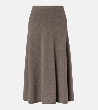 Masini cashmere midi skirt | The Row