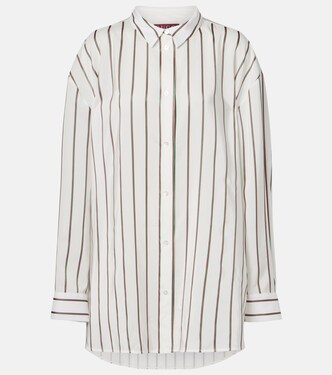 Striped silk-blend jacquard shirt | Gucci