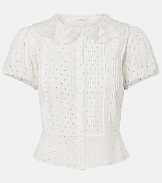 Top Oleta en coton à pois | Dôen