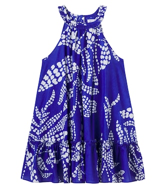 Cleo printed halterneck cotton dress | Poupette St Barth Kids