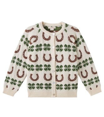 Belou intarsia wool-blend cardigan | Konges Sløjd