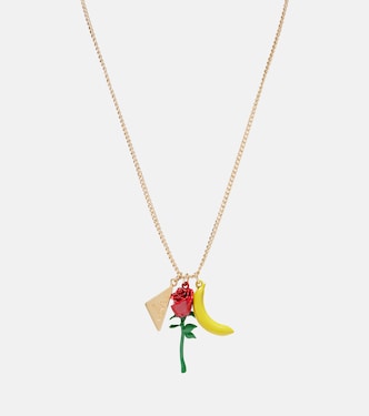 Logo pendant necklace | Prada