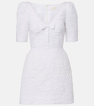 Bow-detail cotton-blend minidress | Shushu/Tong