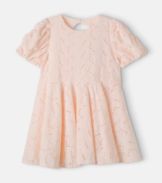 Vestido Glaise de algodón y bordado inglés | Konges Sløjd