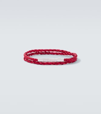 Pulsera Knot de plata de ley y piel | Bottega Veneta