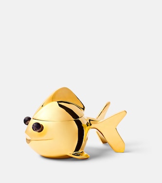 Goldfish brass container | Jonathan Adler