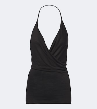 Draped wool and silk top | Rick Owens