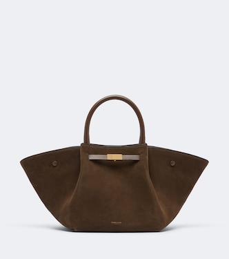 New York Midi suede top-handle bag | DeMellier