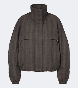 Prince of Wales check wool-blend jacket | Acne Studios
