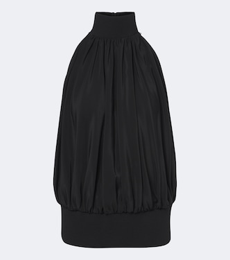 Top de satén de seda drapeado | Sportmax