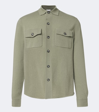 Knitted wool and cashmere shirt | Allude