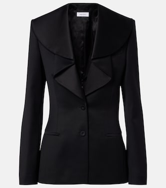 Blazer aus Wolle mit Satin | McQueen