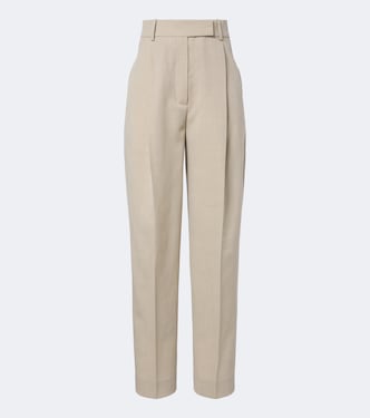 Wool and silk-blend straight pants | Róhe