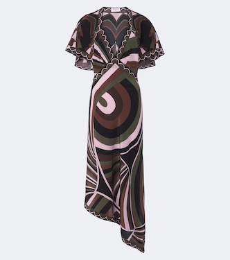 Iride Baiadera silk midi dress | Pucci