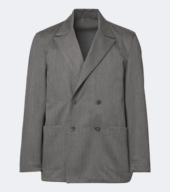 Double-breasted wool blazer | Stòffa