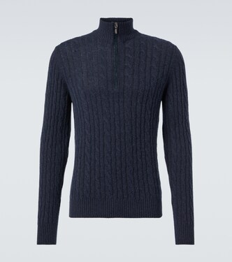 Mezzocollo Treccia cashmere sweater | Loro Piana