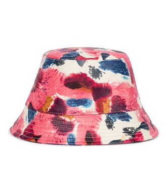 Haley floral leather bucket hat | Isabel Marant
