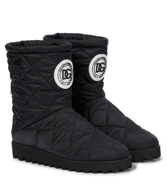 Quilted nylon snow boots | Dolce&Gabbana Kids