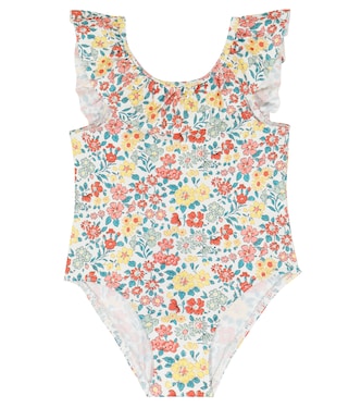 Baby floral ruffled swimsuit | Tartine et Chocolat