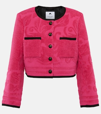 Chaqueta cropped de algodón en jacquard | Marine Serre