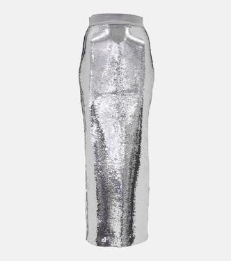 Falda larga Denton con lentejuelas | Alex Perry