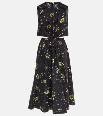 White Label - Abito midi in cotone con stampa | Proenza Schouler